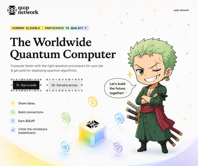 The image features a cartoon character, presumably a boy or a girl, dressed as a knight standing in front of a cube that has the word "QUIP" written on it. The scene includes a leaderboard showing the character's rank among other users, with his account sitting at the top and having a mindshare of 0.29%. The image also mentions that the post is related to "gQuip famn, a small milestone but a motivating one Just checked the leaderboard and saw my account sitting at Rank # 60 this season with !"