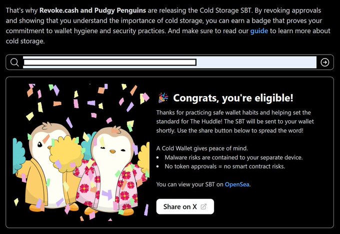 There are three cute cartoon penguins, a couple of which are wearing matching outfits with "Lil Pudgy Big Impact" written on them. In the center, there's an announcement stating that they're releasing the Cold Storage Sift RS from Cold Storage SST and are rewarding those who donated. The text encourages users to provide their contact information for verification purposes or to learn more about the rewards. This image is related to a post that says "I just saw @bymikaa1 minting the Lil Pudgy Big Impact" and provides details of how users can verify their wallet in this context.