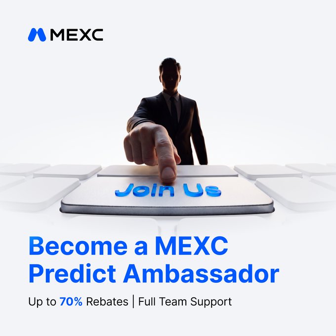 The image features a man dressed in a suit, pointing at a computer keyboard with the word "join us" written above his finger. The background of the image is white, which contrasts with the blue text that reads "Always the first person in the group chat to call the winner? It might be time to get rewarded for it?".