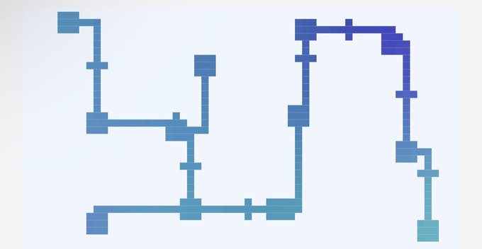 The image shows a complex network of pipes with blue lines connecting them. The pipes are arranged in various directions, creating an intricate web-like pattern across the white background. The text "gQuip gm @quipnetwork use cases Quantum isn't some distant sci-fi conversation anymore anymore anymore." suggests that this is related to a discussion about Quantum computing and its potential impact on society.

The image also contains the words "focus on what is in the image" and "how it relates to the post," which implies that there might be more information or context behind the pipes and their arrangement, but we should focus on the main visual elements of the image.