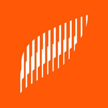The image features a stylized orange logo with white vertical bars forming an abstract design. The accompanying post about Ionic Digital's Bitcoin treasury increase ties into the image, likely serving as the company's branding or visual identity for their announcement.