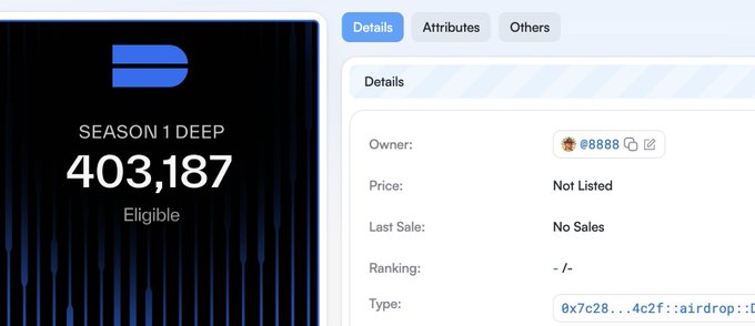 !"The last item that was listed in my Deep airdrop box was... -f827 (it's number)".