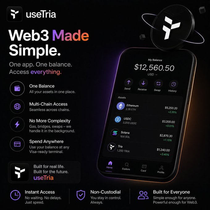 ursa3 made web3 simple, with a black background and white text promoting the use of Web3 for financial transactions.