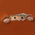 A surreal, fragmented claymation-style figure lies against an orange backdrop, visually echoing the deconstructed identity theme of the "333 P0RTR8T" NFT collection being teased for its upcoming free Ethereum mint in June.