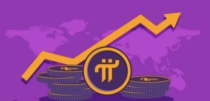 The graphic displays stacks of gold coins alongside the Pi Network logo, with a rising yellow arrow trending upward over a world map background, symbolizing Pi Network's significant growth to a $1 billion market cap and ranking among the top 70 cryptocurrencies.

The image visually reinforces the post's message about Pi Network's ($PI) expanding capitalization, using the upward arrow and coin imagery to illustrate its rise to #67 in market cap and its growth to approximately $1 billion in value.