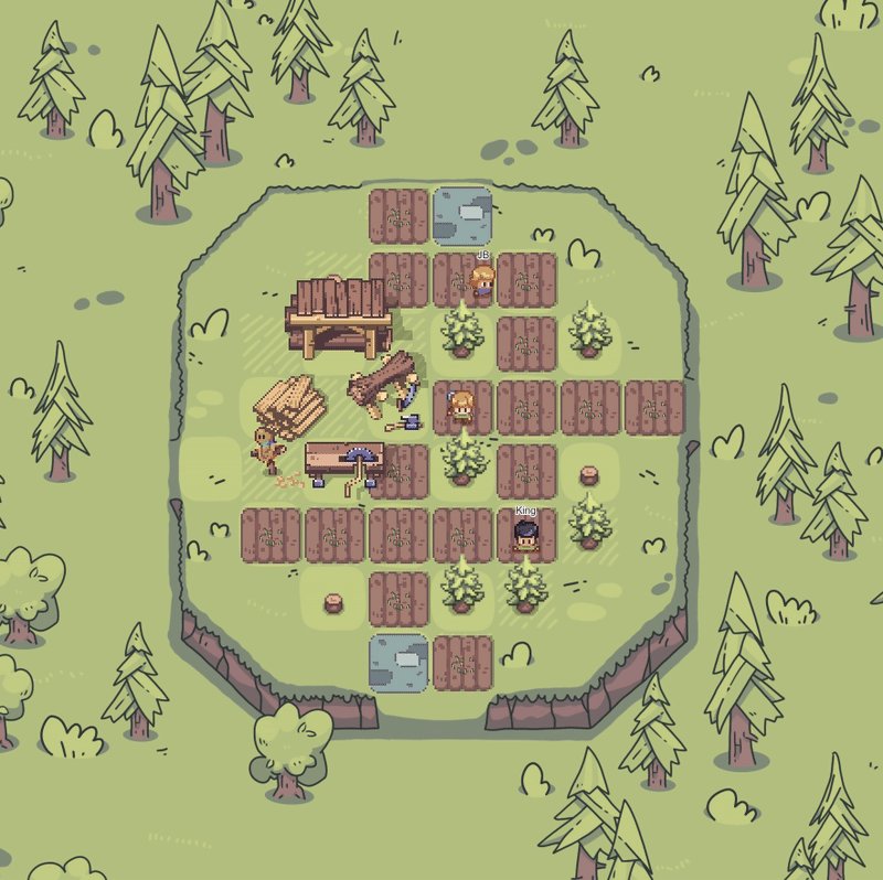 The image features an illustration of a Minecraft-style village with a large wooden fence surrounding it, indicating that this is a solana project. The village has various elements such as trees, benches, and buildings, creating a sense of a well-planned community. The post also mentions that the solana project uses their name, assets, and brand, suggesting that they are involved in the creation or promotion of this Minecraft-inspired village.
