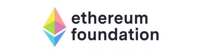 The image shows the Ethereum Foundation logo featuring a colorful geometric diamond shape next to the text "ethereum foundation," which represents the organization whose wallets recently transferred $11.13 million worth of ETH to Kraken, as highlighted in the post about long-dormant Ethereum holdings entering the market.