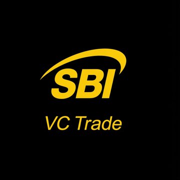 The image features a logo for a company named SBI VC Trade. The logo displays a yellow circle with a white wavy line inside of it, surrounded by the text "SBI VCTrade" written in black lettering. Below the logo, there is another block of black text stating "NEW: Japan now has a two-tier stablecoin system." This information suggests that SBI Trade may be operating within this new and possibly advantageous financial environment. The rest of the image focuses on the company's name and its positioning within this context.