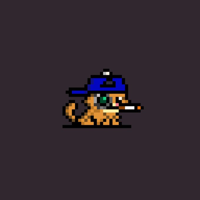 The image features a small cartoon cat wearing a blue baseball cap, holding a cigarette between its paws. The caption below the image reads "Deployed on the first day of the HyperEVM and still so tiny Gmeow". This suggests that the image might be related to an early release or limited edition item in the HyperEVM series.