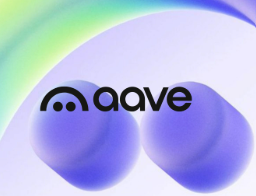 The Aave logo is displayed against a purple and blue abstract background, representing the DeFi protocol mentioned in the post about Aave Labs' proposal to establish the Aave Foundation in the Cayman Islands.