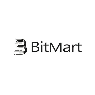 The image shows the BitMart logo, featuring a stylized "B" with motion lines beside the text "BitMart," representing the cryptocurrency exchange that is reportedly shutting down all operations.