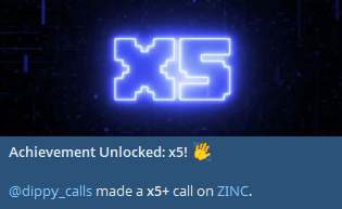 The image features a blue neon sign with the number "5" written in white letters, which appears to be related to an achievement or milestone. The text below the sign reads "Achievement Unlocked!: X5", indicating that someone has achieved something significant and is now sharing their accomplishment on social media platforms.