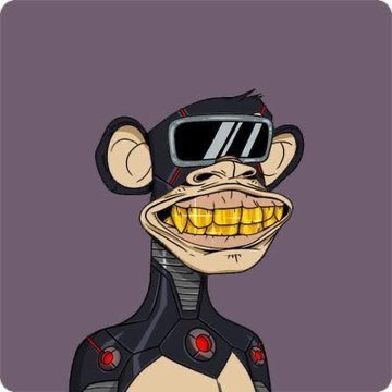 A cartoon monkey with grills, sunglasses, and a black suit smiles against a purple background, symbolizing the flashy "creator token" culture referenced in the post about Machi Big Brother's $41.6M raise for $bobaoppa, where only $10M reached the token launch.