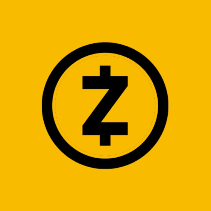 The image displays the Zcash (ZEC) logo—a black circular emblem with a stylized "Z" symbol inside—set against a bright yellow background, visually representing the cryptocurrency discussed in the post about Zcash holders voting to reduce block times and preserve its halving schedule.