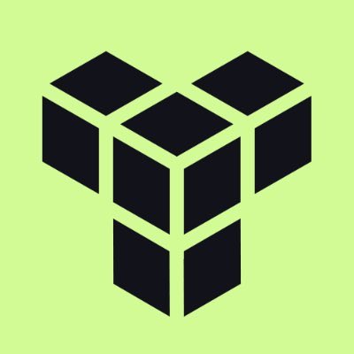 A geometric logo featuring three interlocking black cube-like shapes arranged in a triangular formation against a light green background, visually reinforcing Tessera's message about redefining the boundaries between public and private markets through structural innovation in financial infrastructure.
