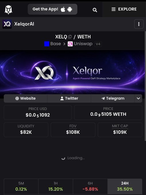 In this screenshot of an app's user interface, there are various features highlighted for exploration or use. The main focus is on the feature related to Xelqor AI and Bitcoin trading, which could be considered a "million mcap gem" based on the fact that it is valued at less than $200k. Users can find out more information about this trading feature by clicking through different tabs within the app's interface. The app provides price details for different cryptocurrencies, such as Xelqor AI, and offers insights into market trends or strategies related to these investments. This highlights how apps like these can serve as valuable resources for cryptocurrency enthusiasts who want to stay informed about the latest developments in the world of digital assets.