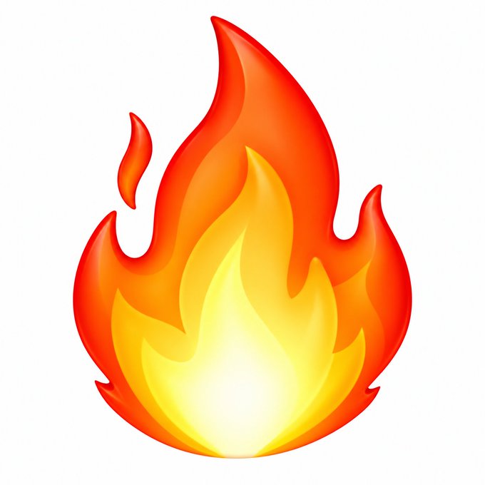 A stylized digital illustration of a bright orange and yellow flame with a glowing white-hot center, accented by a small ember floating off to the upper left. The fiery imagery visually reinforces the post's "EMBER" and "LIT" theme, symbolizing the "two tokens" hype campaign promising 60% SOL rewards to holders via the Solana contract address 83LzJNgASvxLQaAyVg9YVGoAWKiHot7oj5UKjKtLFBZd.