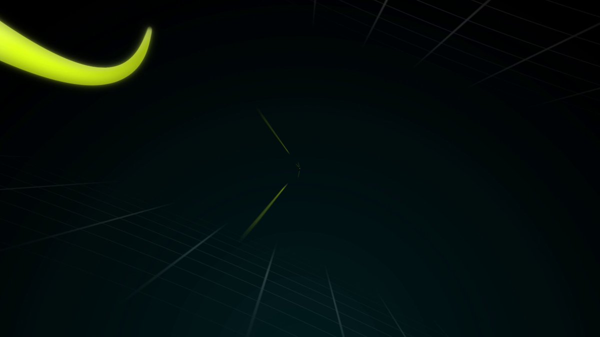 The image features an abstract graphic design with a large yellow line extending from the top left corner towards the bottom right corner, creating a sense of movement or direction. The background consists of black lines that appear to be radiating outwards, giving the impression of a starburst effect. The text in the image reads "i'm tired of switching between revolut, my bank, a crypto exchange and a spreadsheet just to know where my money is @onebanking_app is building it into one app, AI included quests are live and the airdrop hasn'nt dropped yet: onetokenapp/wait?ref=6OIDY". The design elements work together to create an intriguing visual experience that complements the content of the post.