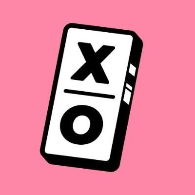 An illustration of a white Nintendo Switch console with 'X' and 'O' symbols on a pink background.