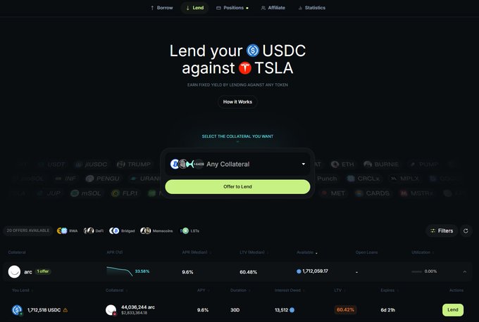 "This guy is probably the kind of community member you want to have A $2M loan request using @jup_offerbook For sure, it's EXTREMELY risky and makes no sense to lend this amount. But if you're reading this: next time, enable partial fills. Lending a few". Focus on what is in the image and how it relates to the post.