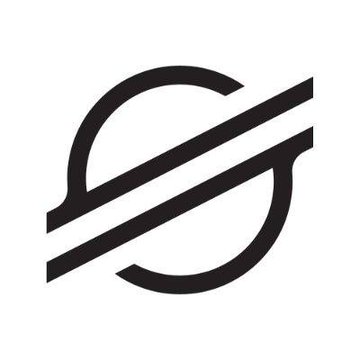 A black Stellar (XLM) cryptocurrency logo, featuring a stylized circular design with a diagonal slash, displayed alongside news that Stellar's stablecoin transfer volume surged 50% to $8.92 billion despite an 11.7% drop in supply.