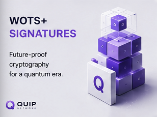 "The future-proof cryptography approach makes a lot of practical sense in my opinion Instead of replacing current systems overnight, @quipnetwork introduces additional protection layers gradually through WOTS+ signatures and Layer 2 architecture That's how large ecosystems usually".