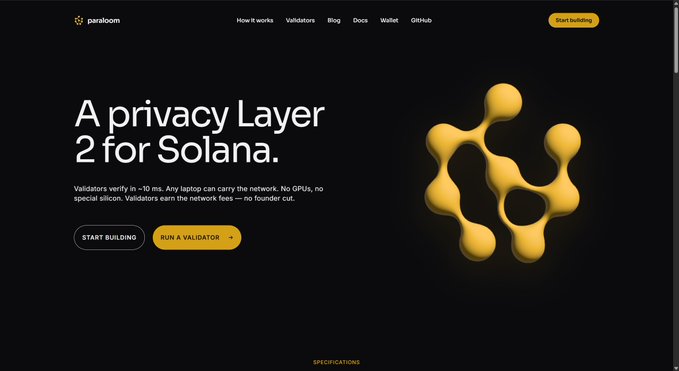 The image shows an online privacy browser called "Privacy Layer 2 for Solana", which allows users to view the details of a user's privacy settings without having to log in again. The website appears clean, black with white text that clearly explains its functionality. Instead of just stating the purpose of the privacy layer or explaining what it does, the image focuses on presenting the visual representation of the privacy layer and its role in ensuring users' privacy by shielding their data from being compromised during transactions, messaging, or other online activities. The website is hosted on Solana's blockchain infrastructure, indicating that the browser can be used across different platforms and operating systems without requiring a separate client.