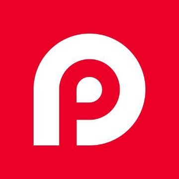 The image features a striking red background with white text and logos. The most prominent logo is a curved letter "P" located at the center of the image, positioned slightly off-center. Below the logo, there are three other smaller logos arranged in a descending line from top to bottom. These logos include the words "@RedotPay", "@Kastxyz", and "@ether_fi". The text "@RedotPay with ~~$5.662B" indicates that the red logo is associated with payment service RedotPay, and @Kastxyz with @ ether_fi suggests it's a payment service related to cryptocurrency. The additional texts below these logos provide further context about their roles in the financial world.