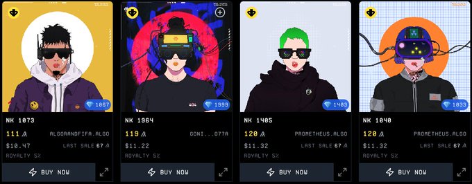The image shows four graphic design illustrations featuring modern mannequins wearing virtual reality headsets or glasses, as well as other designs with a focus on the subjects' unique appearances. The post is about buying virtual reality equipment such as video goggles for sale at eBay. It highlights that there are only five images available to showcase, and each image contains a virtual mannequin in different poses, likely representing various styles and designs of virtual reality headsets or sunglasses.