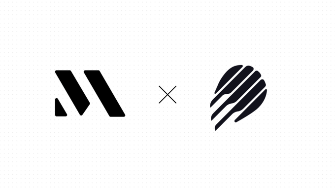 A black and white logo featuring what appears to be an 'M' or 'N' symbol with an 'X' next to a stylized flame or droplet icon.