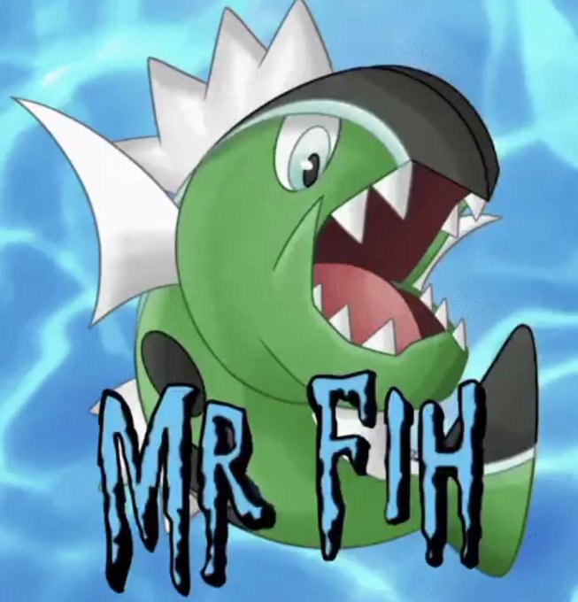 The image features a cartoon fish with its mouth open wide, giving an impression of teeth showing. The fish has a crown on top of its head, which adds to its character as a unique mascot for @FIH_USD1. The fish is depicted in a way that makes it appear like it's biting someone or something, creating a sense of action and movement within the image. This playful depiction of the fish could be used by @FIH_USD1 to promote their brand and engage with their audience, as they are turning the mascot into a symbol for sustainability and environmental awareness. The post suggests that this character is being used in a creative way to spread a message about the importance of preserving our ecosystems and living sustainably.