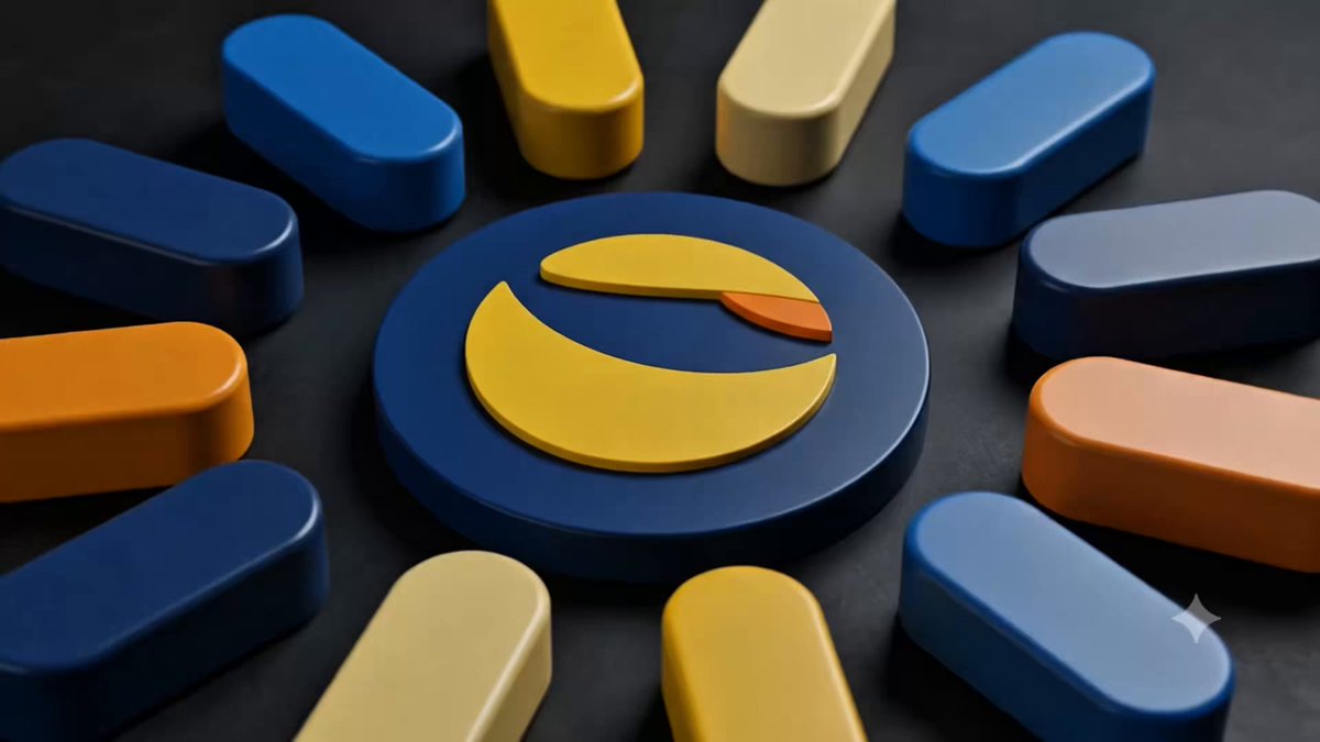 The image features a circular arrangement of various colored blocks, including blue, yellow, orange, and red ones. These blocks are arranged around a sun-like shape or logo that has been cut out from one of them. The blocks are positioned at different angles, creating an interesting visual effect. The post "Eternal Burn: The Terra Ecosystem" is written in the image, which suggests that this arrangement might be related to a project or campaign about environmental issues and sustainability.

The sun-like shape or logo could represent the idea of renewable energy sources like solar power, as it has been cut out from one of the blocks. This creative use of shapes and colors adds an artistic touch to the image while also conveying a message related to environmental conservation and sustainable living.