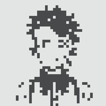 The image features a black and white picture of a person's face, which appears to be a digital art piece or a pixel art style drawing. The artist has used small dots instead of colors for the facial features, giving the artwork a unique and artistic touch. The caption below the image reads "Every @v0punk #V0Punks #Normies #HiddenGem #OpenSea". This suggests that the image is related to a specific subculture or artistic movement, possibly punk rock or alternative art styles.