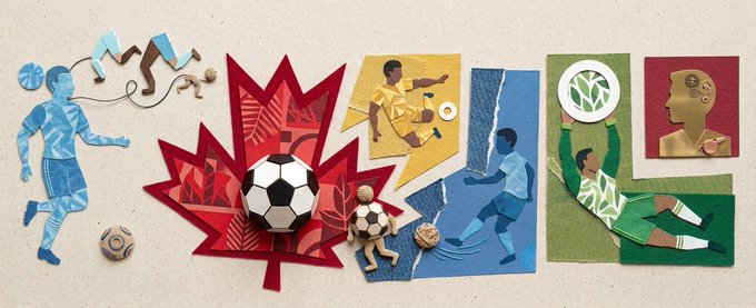 A collage featuring football players, soccer balls, and a large red maple leaf surrounds the number "26" and the letters "F," "F," and "Z," visually echoing the "FiFARO 2026" branding from the accompanying giveaway post promoting a free mint NFT collection on Ethereum.