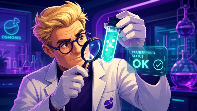The image features a cartoon scientist wearing white lab coat examining an object through a magnifying glass, possibly observing its structure or details. The scientist appears to be conducting a thorough examination of the item before making a decision about it, such as deciding whether to trade the item for something else in a laboratory setting.