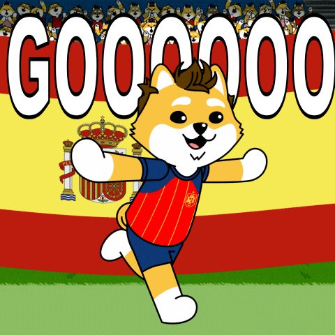 !!!GOODMORE!!! is displayed above a cartoon character running on a soccer field, with the word "GOOGAROO" and a Spanish flag in the background.
