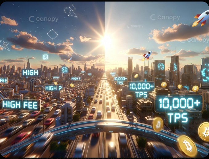 The image shows a city skyline at sunset, with a bridge spanning across the scene. The sky above the bridge is filled with clouds, creating a beautiful backdrop for the cityscape below. In the foreground of the image, there are various objects related to cryptocurrency, including Bitcoin and Etherium coins scattered throughout the frame. These digital assets are floating in the air, giving the impression that they are floating or hovering over the city. The presence of these cryptocurrencies suggests that the image is promoting a new era of decentralized finance and blockchain technology.