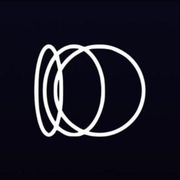 A minimalist white line-art illustration depicts three overlapping circular outlines on a dark navy background, resembling a conceptual diagram of integrated or interconnected components—likely symbolizing the potential integration between Peniwallet and Pi Network referenced in the post.