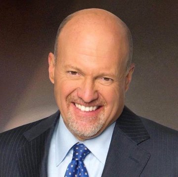 A professional headshot of Jim Cramer, a finance commentator, smiling and wearing a dark pinstripe suit with a blue patterned tie. The image relates to the post by showing the subject whose wrong Bitcoin sell call is being highlighted—Cramer advised selling Bitcoin on August 3rd, just before a 26% rally pushed the price past $79,000 by August 21st.