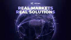 A dark promotional graphic with the ICE (Intercontinental Exchange) logo and the tagline 'REAL MARKETS REAL SOLUTIONS' over a glowing wireframe globe.