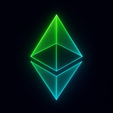 The image features a neon green triangle composed of smaller triangles inside a square shape. This design symbolizes cryptocurrency trading or digital currency, with the "ETH" cryptocurrency being one of its components. The larger triangle at the bottom represents the crypto exchange platform, while the smaller triangles inside signify different cryptocurrencies like Bitcoin and Ethereum. Additionally, there is a caption below the image that reads: 
"INSTITUTIONAL ETH DEMAND IS COMING BACK spot $ETH ETFs pulled in $101.7M in early June after the late May selloff, with BlackRock adding $37M. That is the part that matters. After the flush, ETF money did not disappear."