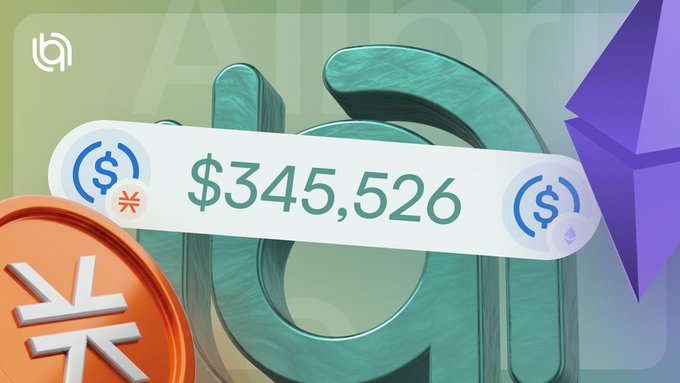 A 3D graphic showing a price tag of "$345,526" overlaid on green stylized currency symbols, with a copper Yuan/Yen coin and purple Ethereum symbol on a green background.