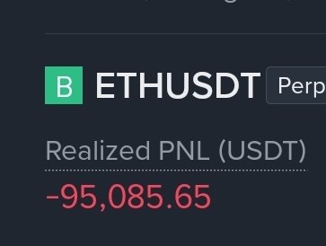 The image shows a computer screen displaying an Excel sheet with the text "Ethereum" written across two columns. Below these, there's a red text box containing information about an Ethereum trade that resulted in a loss of 95 dollars. The data is accompanied by a graph showing the trading relationship between Bitcoin and Ethereum over time. The post suggests that someone lost money on their Ethereum investment but can still learn from the experience to make better decisions in future trades, turning this unfavorable event into a learning opportunity for improving their trading skills.