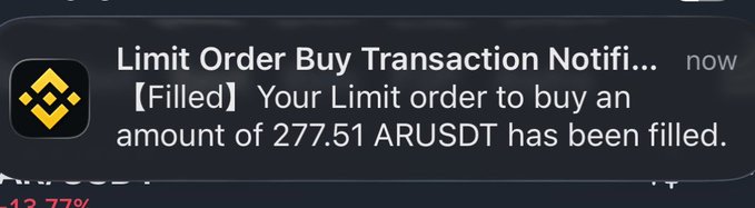 The image shows a message from a cryptocurrency exchange, stating that there are currently 277,541 AR tokens available for purchase. This information is relevant to the post because it provides context about the current state of the cryptocurrency market or economy. The caption in the image also mentions the thesis, which could be related to the world of cryptocurrencies and their impact on society.