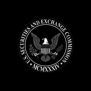 The image displays the official seal of the U.S. Securities and Exchange Commission (SEC), featuring the text "U.S. SECURITIES AND EXCHANGE COMMISSION" encircling an eagle emblem with "MCMXXXIV" visible at the bottom. The seal relates to the accompanying post about the SEC filing for the 21Shares XRP ETF, as it represents the regulatory body responsible for processing the ETF application linked to the $XRP cryptocurrency.