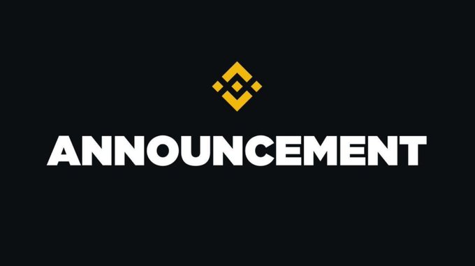 The image features the Binance logo (a yellow geometric diamond shape) above the bold white text "ANNOUNCEMENT" on a black background, serving as a header graphic for Binance Alpha's official clarification regarding the BNB-based reward distribution for Four Meme holders via on-chain Binance Wallet addresses.