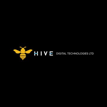 HIVE Digital Technologies Ltd. logo featuring a stylized golden bee icon next to the company name in white text on a black background, representing the ticker HIVE mentioned in the post about its BUZZ HPC unit securing a $350 million, 5-year GPU cloud contract expected to add approximately $70 million in annual revenue.