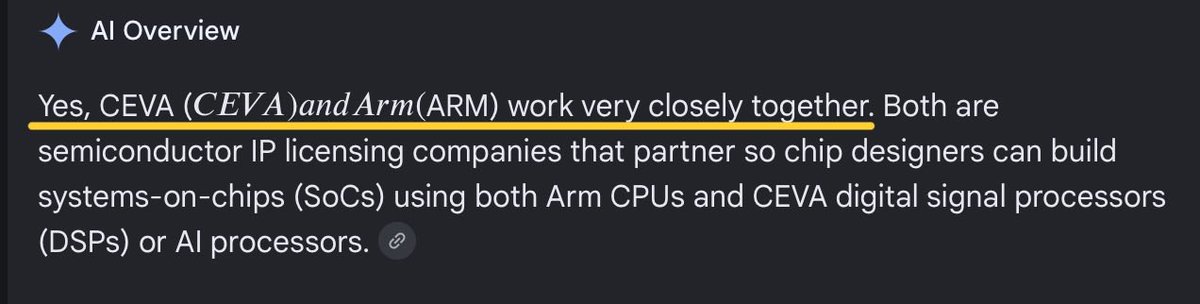 The image shows an email from someone named "Alison" who has posted a link to an article about ARM processors. The email contains text that reads, "AI Overview Al(TM) ARM(TM) work very closely together. Both are semiconductor licensing companies that partner so far so so chip designers can build systems on chips (50C/S) using both ARM and C++/AV processors." Alison has also included a link to the article in the email.