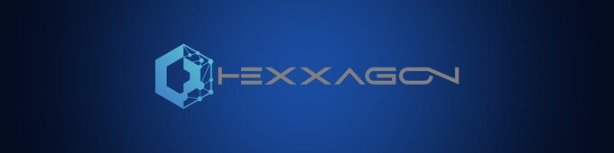 A logo with "HEXXAGON" in light blue text alongside a geometric hexagonal icon, set against a dark blue background. The branding visually reinforces the post's message about Hexxagon's non-custodial validator hosting service, with the hexagon shape symbolizing structure, security, and blockchain infrastructure.
