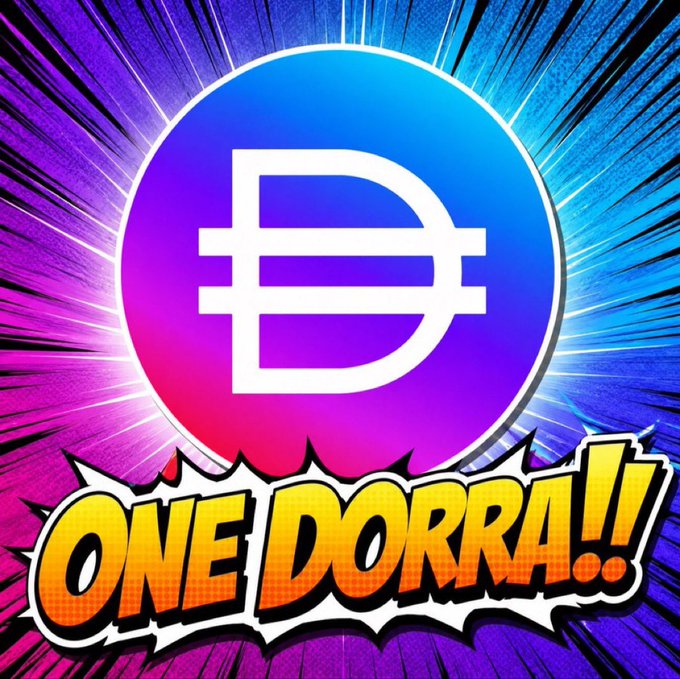 The image features a logo with a dollar sign and text that says "One DORRA!". The background of the image has lines, giving the impression of an explosion or a fire effect. The overall design suggests that the poster may be promoting a currency or related financial product, possibly targeting coin enthusiasts like Condom Zen.
